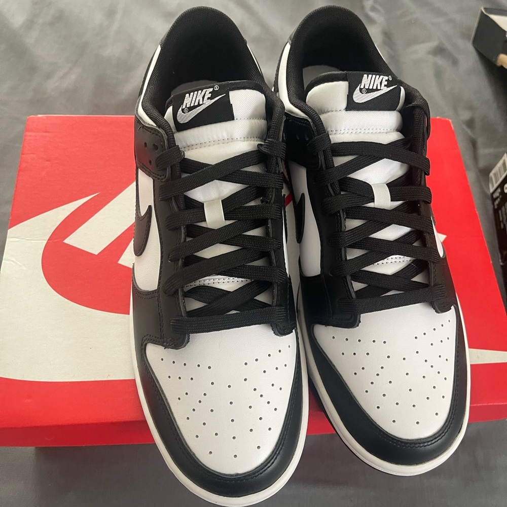 Nike Dunk Low Black White Size 10 $120